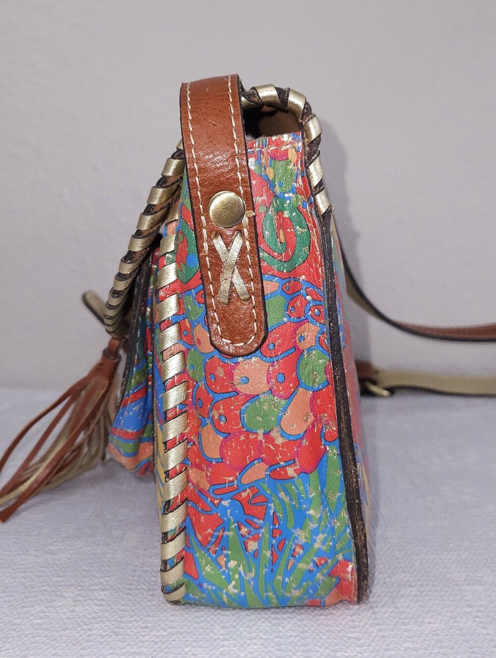 Patricia Nash Beaumont Flap Tropicana Crossbody Bag Purse - Picture 5 of 12